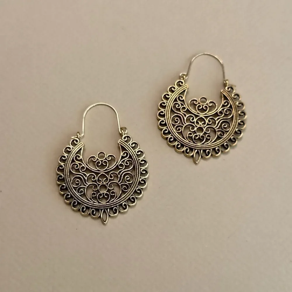 Boho Hoop Earrings #2210 - Picture 2 of 5